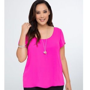 Torrid Georgette High Low top